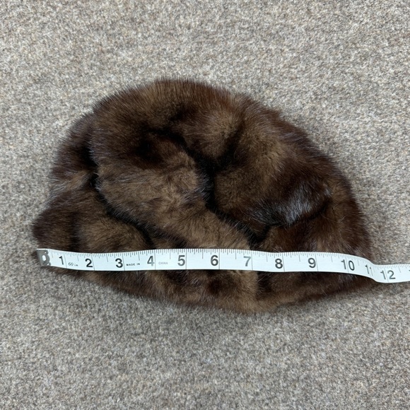 Vintage Brown Real Mink Fur Women’s Hat Winter Ski Beanie Luxury Après-Ski Cap main image 8